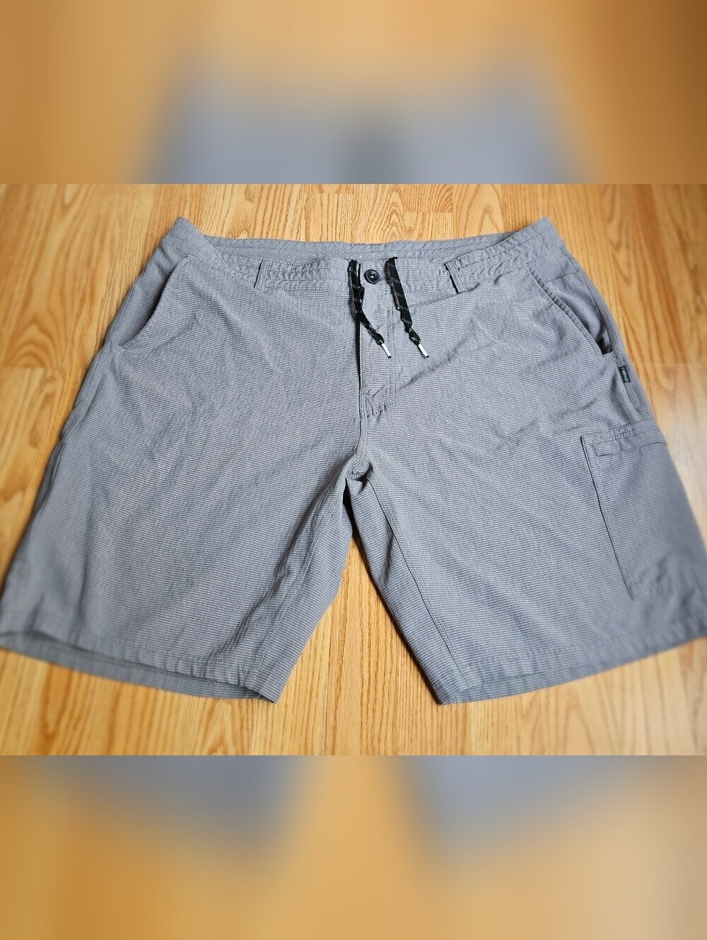 ​O'Neill Men's Hybrid Walk Shorts Size 40 Gray Pinstripe Boardshorts Cargo Pocke